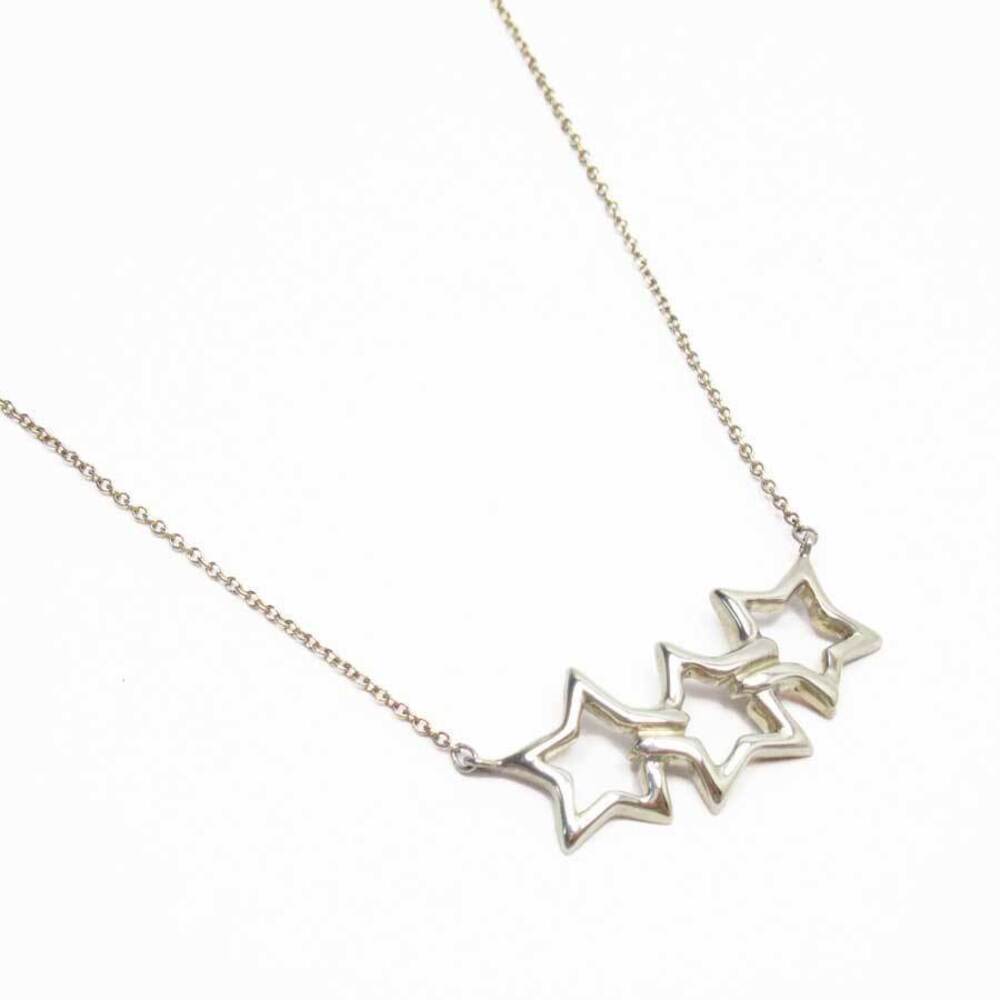 Tiffany Co Star Necklace Sterling Silver